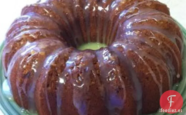 Bizcocho De Plátano Con Glaseado De Caramelo