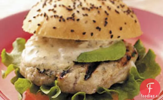 Hamburguesas de Pescado Floribbean con Salsa Tropical