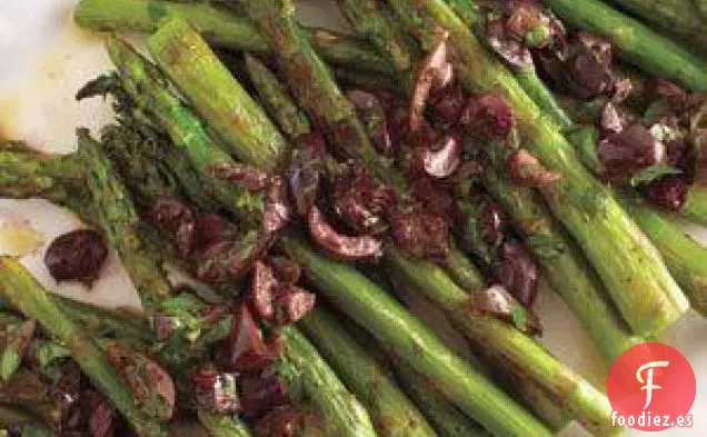 Receta De Espárragos Asados Con Vinagreta De Oliva