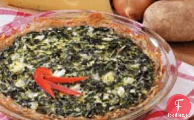 Tarta de Patata y Espinacas