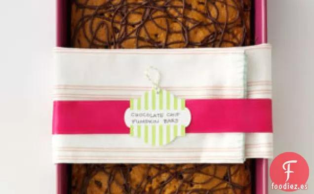 Barras de Calabaza con Chispas de Chocolate Fáciles