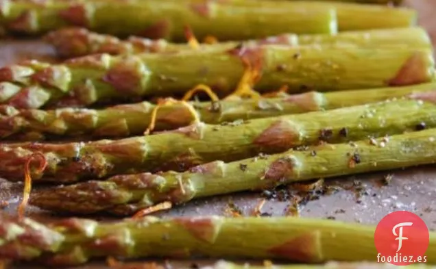 Espárragos Asados Con Limón Y Tomillo