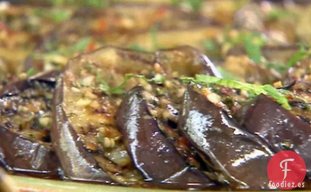 Berenjenas a la Parrilla En Escabeche