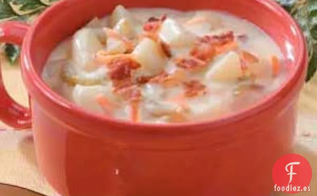 Sopa de Patata con Tocino