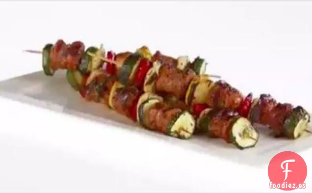 Brochetas de Salchicha de Pollo