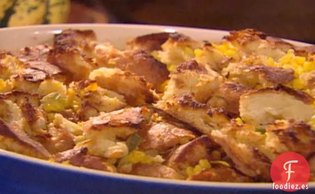 Pudín de Masa Madre y Maíz