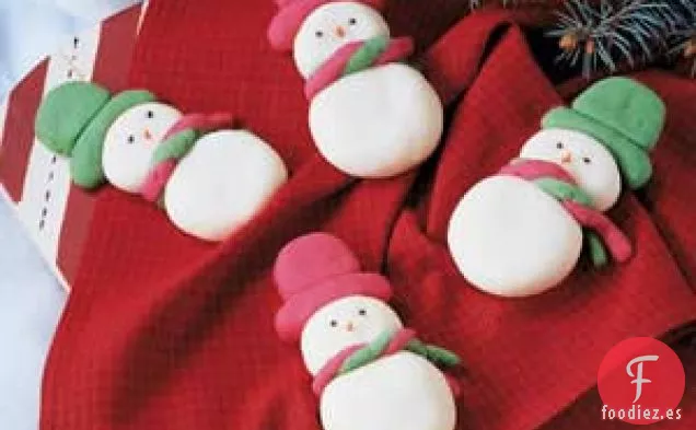 Galletas de Mantequilla de Muñecos de Nieve