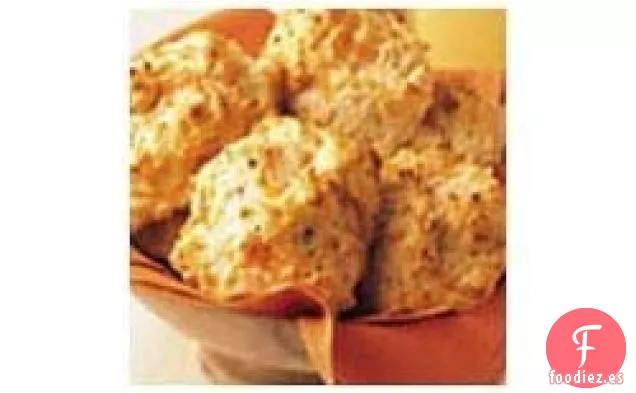 Galletas de Queso Cheddar y Ajo Asado