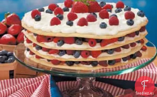 Tarta de bayas y Crema