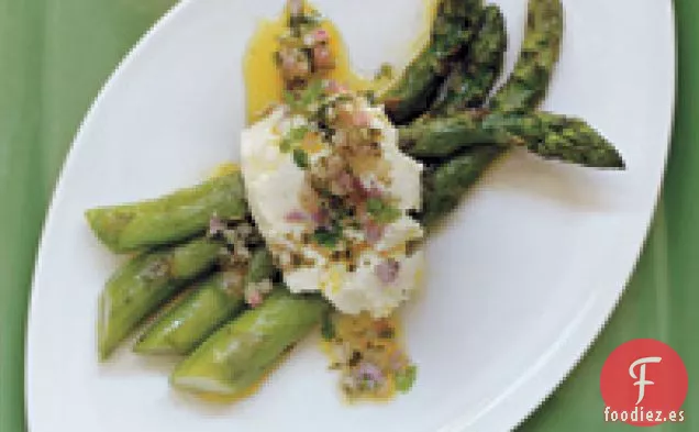 Espárragos a la Parrilla con Mozzarella