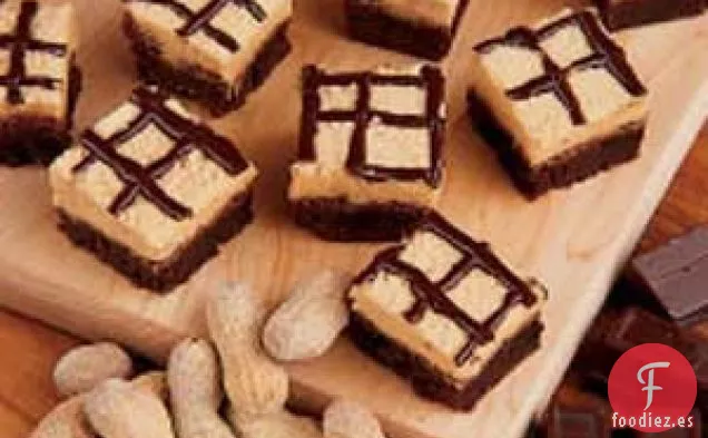 Brownies de Chocolate con Mantequilla de Maní