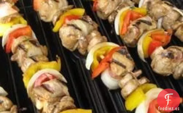 Brochetas de Pollo y Tocino