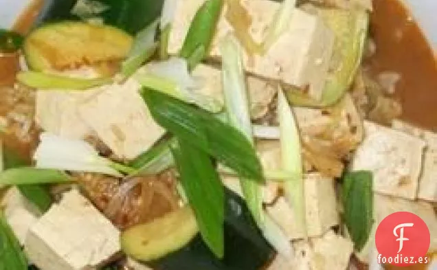 Sopa Coreana de Cuajada de Frijoles (Miso)