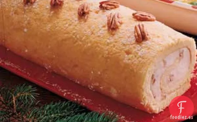 Rollo de Helado de Nuez de Mantequilla