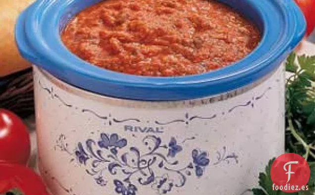 Fondue de Pizza con Queso