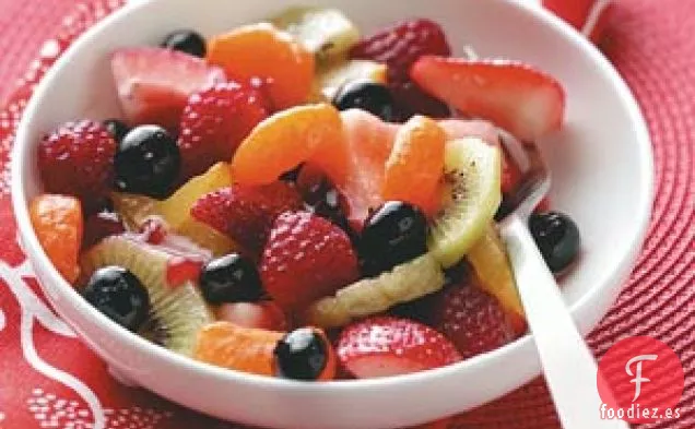Ensalada de Frutas con Vinagreta de Frambuesa