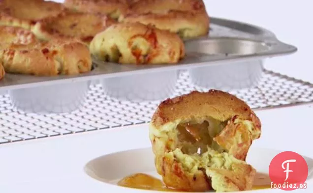 Popovers de Desayuno con Salchicha Italiana