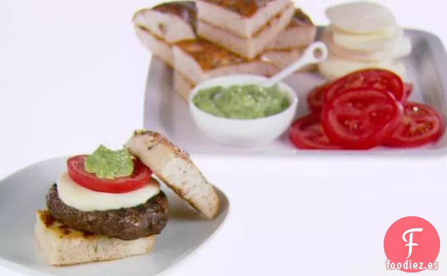 Hamburguesas Caprese