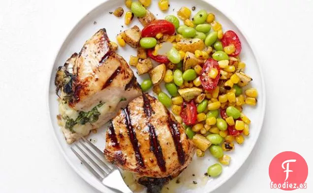 Pollo A La Pimienta Con Succotash