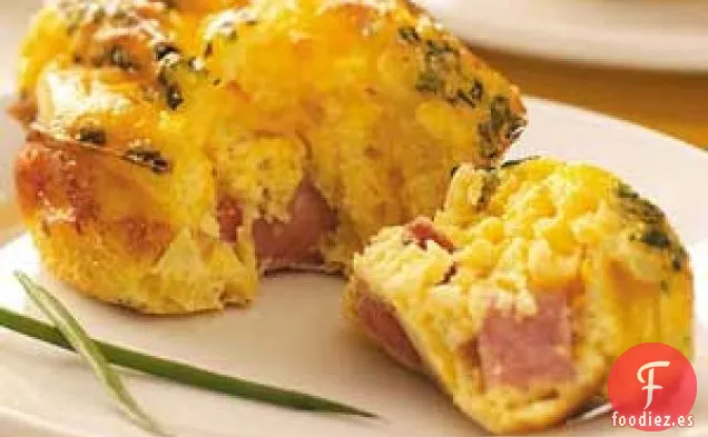 Mini Frittatas de jamón y queso