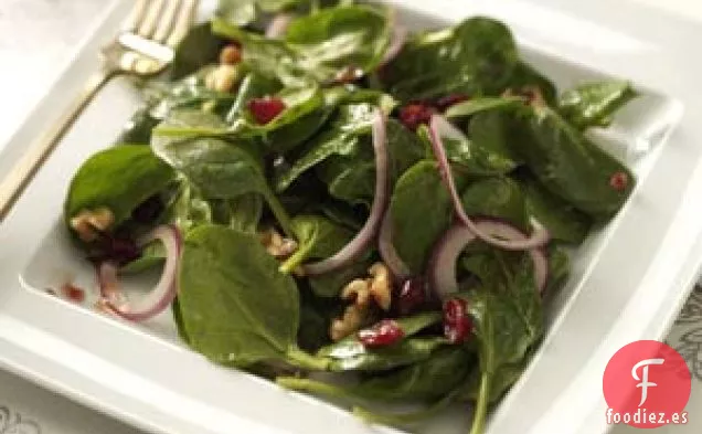 Ensalada de Espinacas con Arándanos Rojos y Chipotle