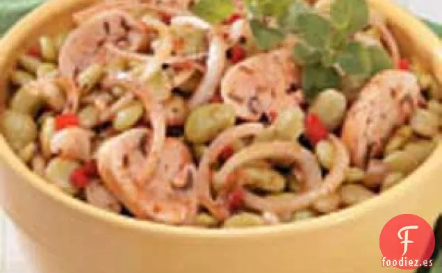 Ensalada de Frijoles Lima Marinados
