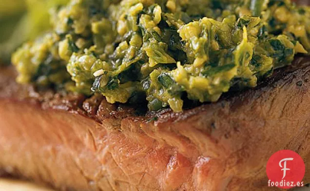 Solomillo a la Parrilla con Tapenade de Espárragos