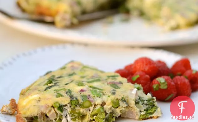 Frittata De Primavera Con Espárragos Y Rábanos