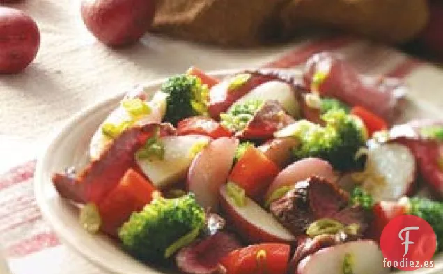 Carne y Papas Nuevas para Dos