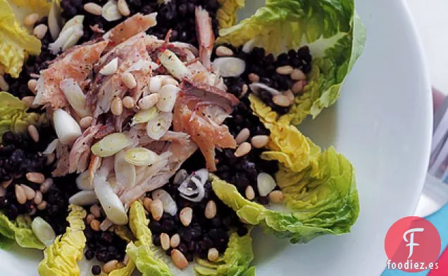 Caballa Ahumada, Lentejas Y Lechuga