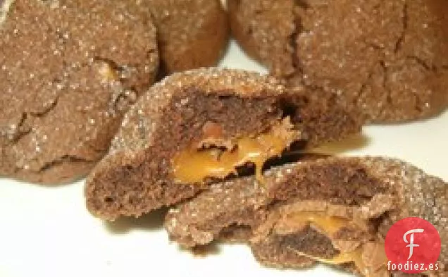 Galletas de Chocolate con Caramelo