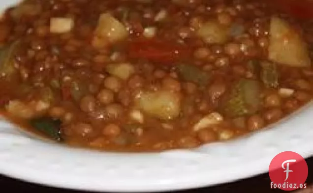 Sopa de Lentejas y Cactus (para Mamá )
