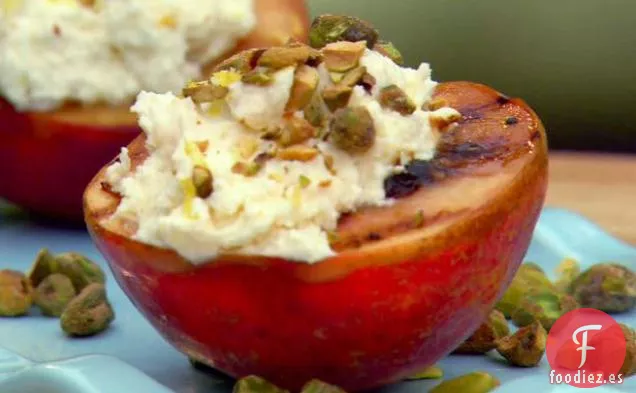 Nectarinas a la plancha con Mascarpone