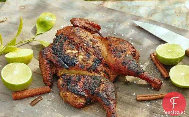 Pollo Ahumado con Jengibre, Cardamomo, Clavo y Canela