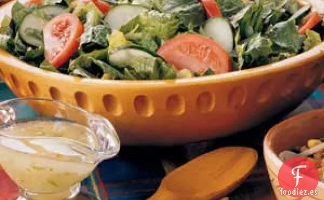 Ensalada Mixta con Vinagreta de Lima