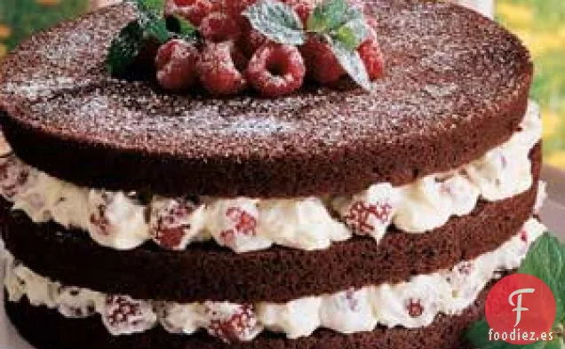 Tarta de Chocolate con Relleno de Frambuesa