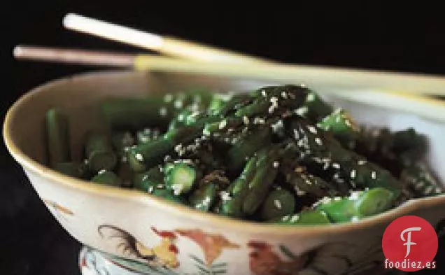 Espárragos al estilo Shandong