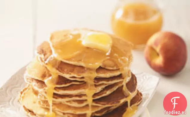 Tortitas de Melocotón con Salsa de Mantequilla