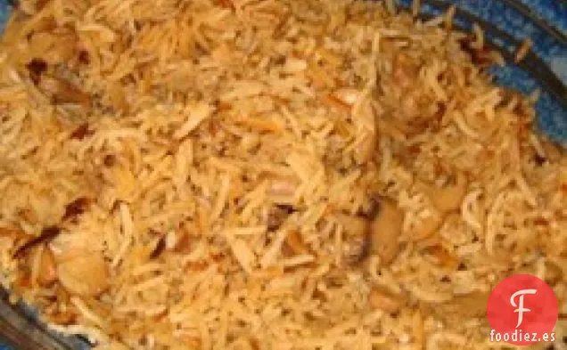 Arroz con Champiñones y Cebolla