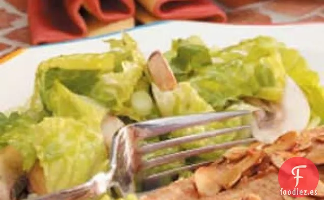 Ensalada de Lechuga Romana con Champiñones