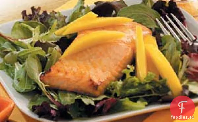 Ensalada de Salmón con Jengibre