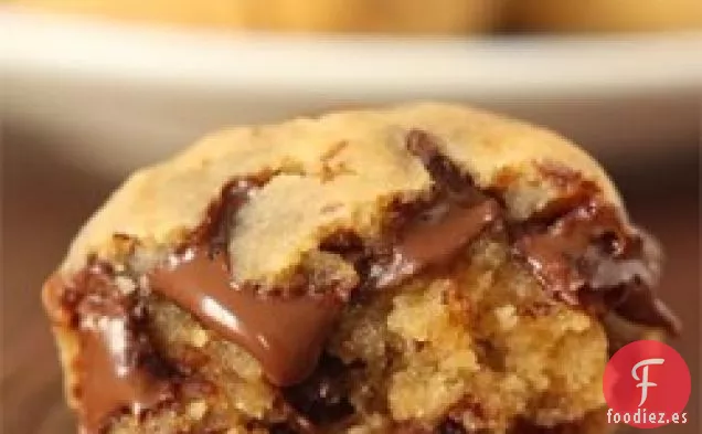 Galletas Veganas con Chispas de Chocolate y Mantequilla de Maní sin Granos