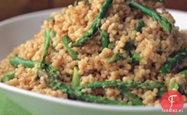 Fregula Con Espárragos Y Gorgonzola