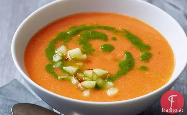 Gazpacho con Aceite de Cilantro