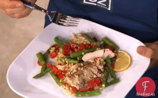 Pollo Al Limón Con Espárragos De La Diva De La Cocina