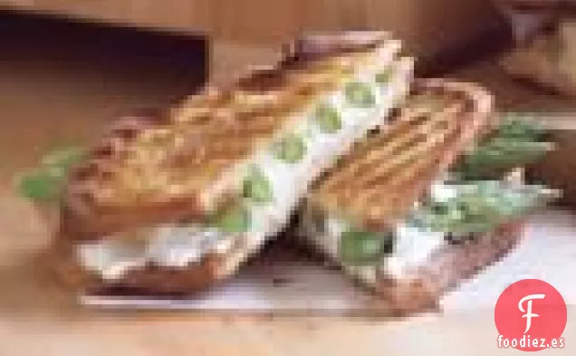 Panini De Espárragos Y Queso De Cabra