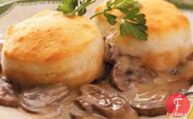 Horneado de Champiñones y Galletas