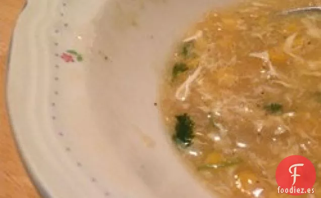 Sopa de Maíz y Flor de Huevo