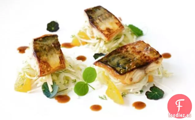 Ensalada de Caballa al Azafrán y Naranja