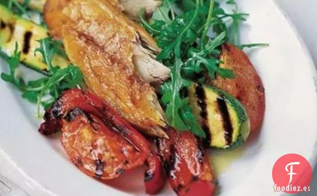 Caballa Ahumada Con Pisto A La Parrilla Rápido